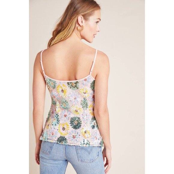 Anthropologie Eva Franco Fleurelle Sequined Tank - Picture 3 of 12